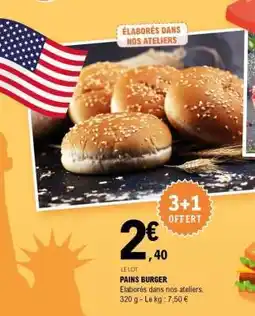 E.Leclerc Pains Burger offre