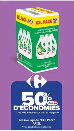 Cora x Carrefour ARIEL Lessive liquide "XXL Pack" offre