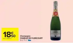 Cora x Carrefour CHARLES DE FLORICOURT Champagne offre