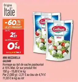 Netto Galbani - mini mozzarella offre