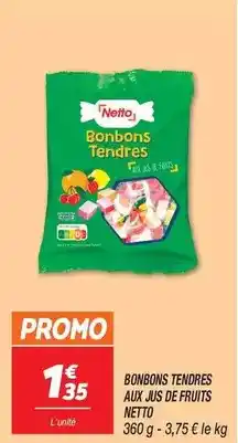 Netto Netto - bonbons tendres aux us de fruits offre