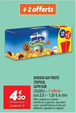 Netto Sun - boisson aux fruits tropical capri offre