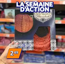 Action Solar - lampion solat offre