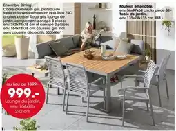 Möbel Martin Lounge de jardin. env. 164x78x 242 cm offre