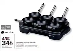 Cora x Carrefour Appareil mini crêpes et mini woks MCW1500-24 offre