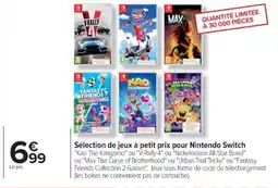 Cora x Carrefour Sélection de jeux à petit prix pour Nintendo Switch offre
