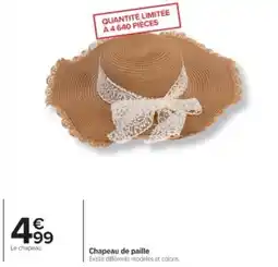 Cora x Carrefour Chapeau de paille offre
