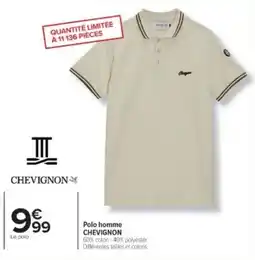 Cora x Carrefour Polo homme chevignon offre
