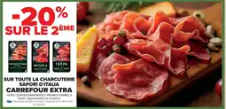 Cora x Carrefour Sur toute la charcuterie sapori d'italia carrefour extra offre