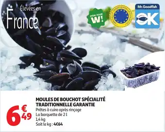 Auchan Supermarché Moules de bouchot spécialité traditionnelle garantie offre