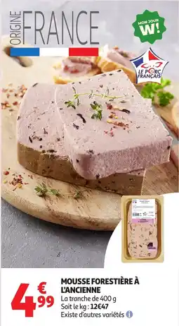 Auchan Supermarché Mousse forestière à l'ancienne offre