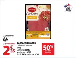 Auchan Supermarché Carpaccio bigard offre