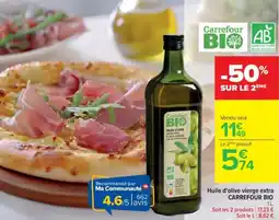 Cora x Carrefour Huile d'olive vierge extra carrefour bio offre