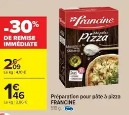 Cora x Carrefour FRANCINE Préparation pour pâte à pizza \ offre