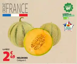 Auchan Supermarché Melon bio offre
