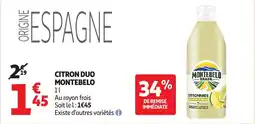 Auchan Supermarché Citron duo montebelo offre