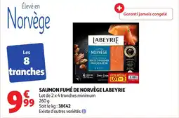 Auchan Supermarché Saumon fumé de norvège labeyrie offre