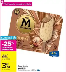 Cora x Carrefour MAGNUM Glace Utopia offre