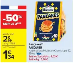 Cora x Carrefour PASQUIER Pancakes offre