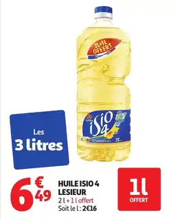 Auchan Supermarché Huile isio 4 lesieur offre