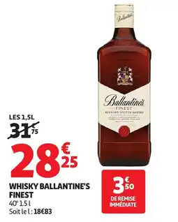 Auchan Supermarché Whisky ballantine's finest offre