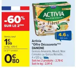 Cora x Carrefour DANONE Activia "Offre Découverte" offre