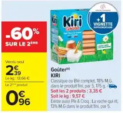 Cora x Carrefour KIRI Goûter offre