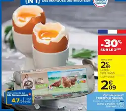 Cora x Carrefour Œufs de poules carrefour original offre