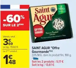 Cora x Carrefour SAINT AGUR "Offre Gourmande" offre
