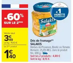 Cora x Carrefour SALAKIS Dés de fromage offre
