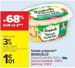 Cora x Carrefour BONDUELLE Salade préparée offre