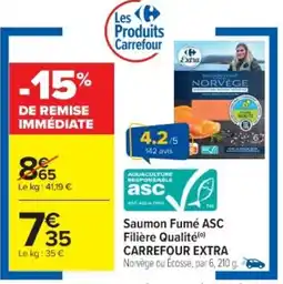 Cora x Carrefour Saumon fumé asc filière qualité (©) carrefour extra offre