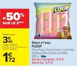 Cora x Carrefour FLOUP Glace à l'eau offre
