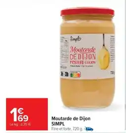 Cora x Carrefour SIMPL Moutarde de Dijon offre