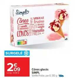 Cora x Carrefour SIMPL Cônes glacés offre