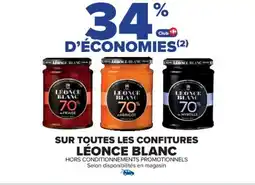 Cora x Carrefour LÉONCE BLANC Sur toutes les confitures offre