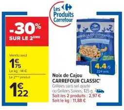 Cora x Carrefour Noix de cajou carrefour classic offre