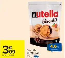 Cora x Carrefour NUTELLA Biscuits offre