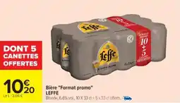 Cora x Carrefour LEFFE Bière "Format promo" offre