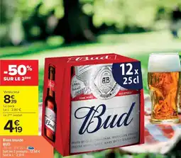 Cora x Carrefour BUD Bière blonde offre