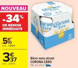 Cora x Carrefour CORONA CERO Bière sans alcool offre