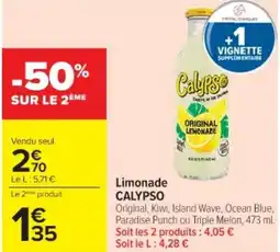Cora x Carrefour CALYPSO Limonade offre