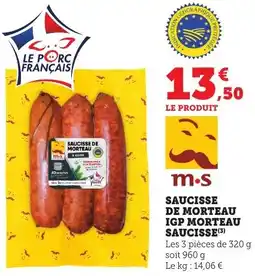 Maximarché Saucisse de morteau igp morteau saucisse offre