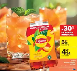 Cora x Carrefour LIPTON Ice Tea "Format familial" offre