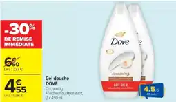 Cora x Carrefour DOVE Gel douche offre