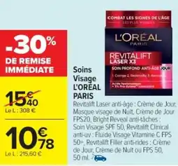 Cora x Carrefour L'ORÉAL PARIS Soins Visage offre