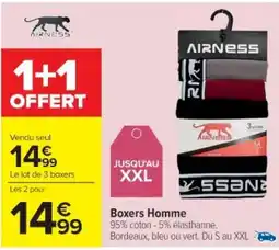Cora x Carrefour AIRNESS Boxers Homme offre