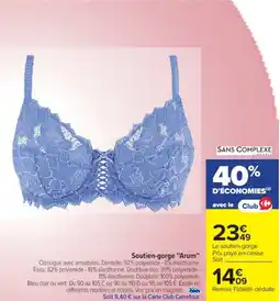 Cora x Carrefour Soutien-gorge "Arum" offre