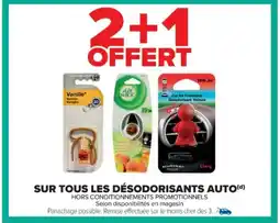Cora x Carrefour Sur tous les désodorisants auto offre