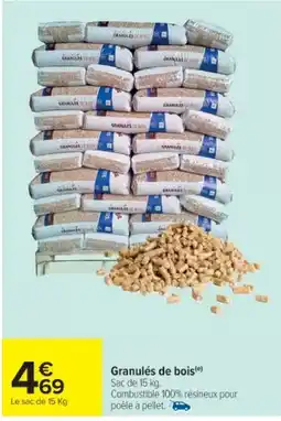 Cora x Carrefour Granulés de bois offre